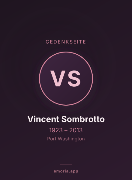 Gedenkportrait von Vincent Sombrotto