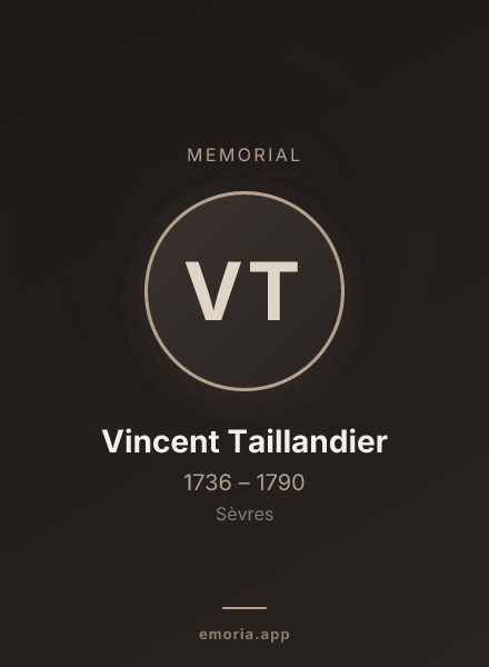 Memorial portrait of Vincent Taillandier