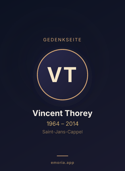Gedenkportrait von Vincent Thorey