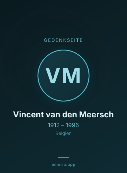 Gedenkportrait von Vincent van den Meersch