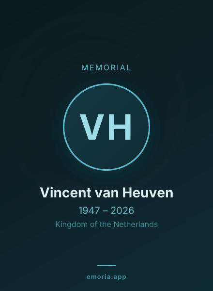 Memorial portrait of Vincent van Heuven