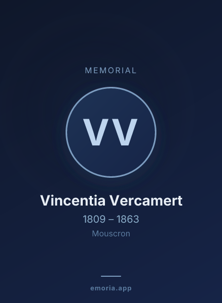 Memorial portrait of Vincentia Vercamert