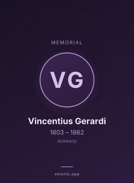 Memorial portrait of Vincentius Gerardi