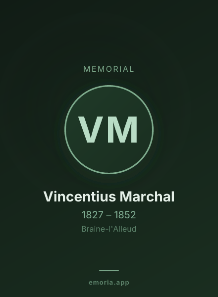 Memorial portrait of Vincentius Marchal