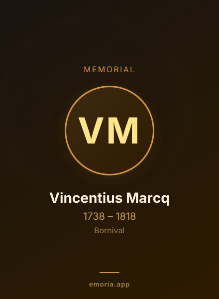 Memorial portrait of Vincentius Marcq