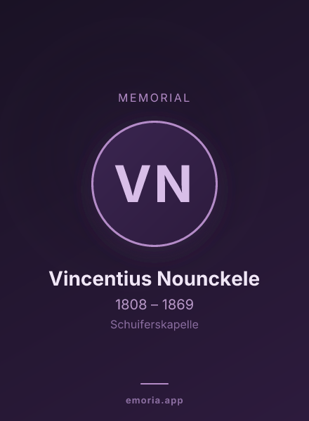 Memorial portrait of Vincentius Nounckele
