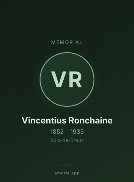 Memorial portrait of Vincentius Ronchaine