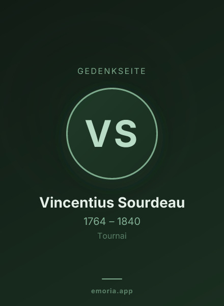 Gedenkportrait von Vincentius Sourdeau