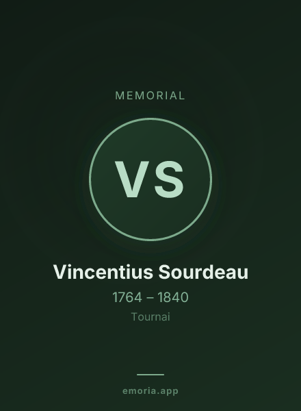 Memorial portrait of Vincentius Sourdeau