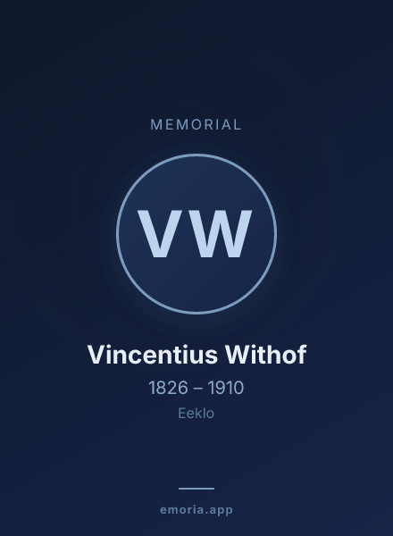 Memorial portrait of Vincentius Withof