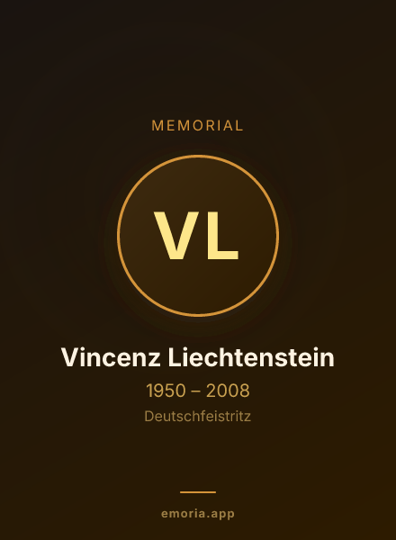 Memorial portrait of Vincenz Liechtenstein