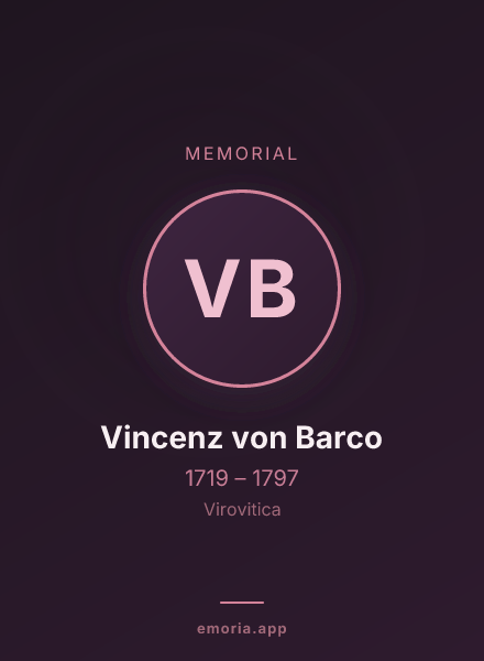 Memorial portrait of Vincenz von Barco