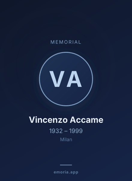 Memorial portrait of Vincenzo Accame