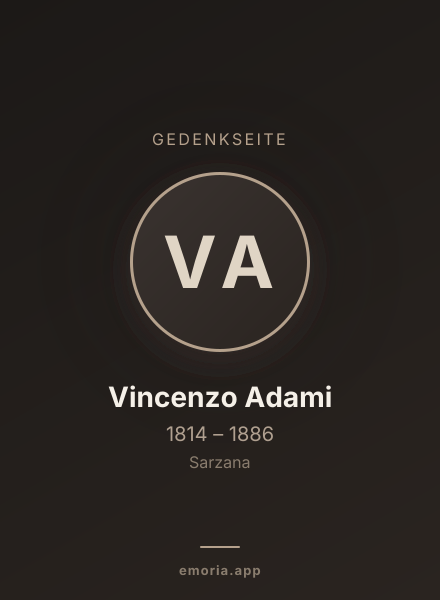 Gedenkportrait von Vincenzo Adami