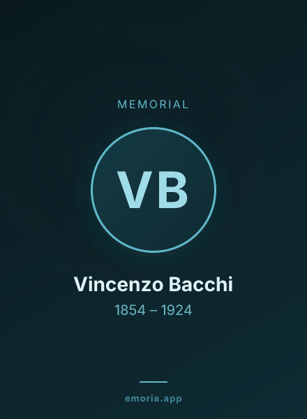 Memorial portrait of Vincenzo Bacchi