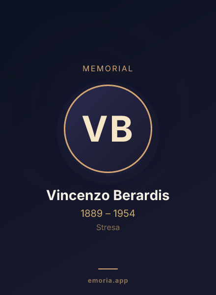 Memorial portrait of Vincenzo Berardis
