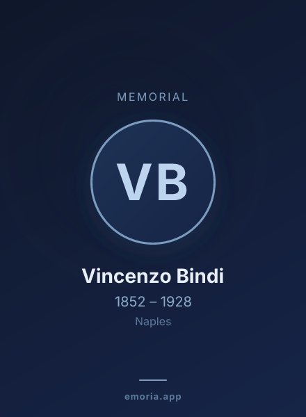Memorial portrait of Vincenzo Bindi