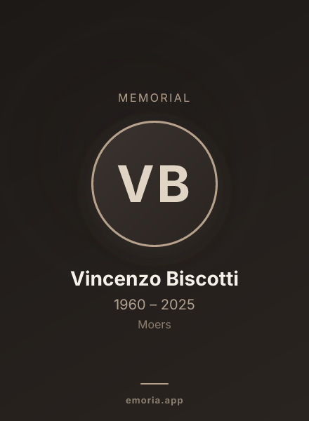 Memorial portrait of Vincenzo Biscotti
