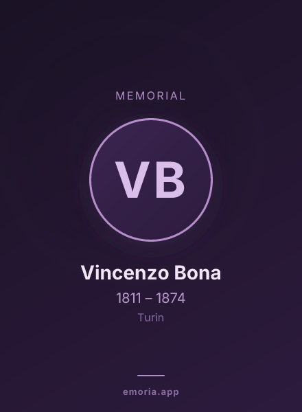 Memorial portrait of Vincenzo Bona