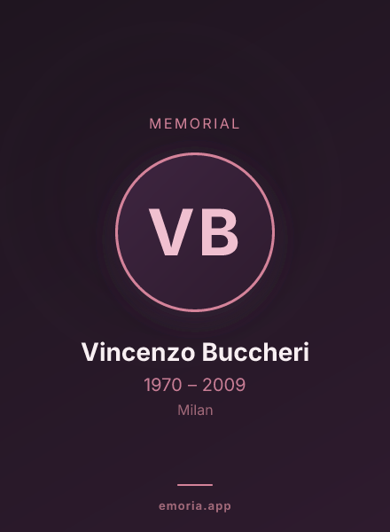 Memorial portrait of Vincenzo Buccheri