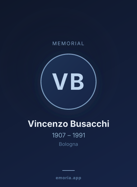 Memorial portrait of Vincenzo Busacchi