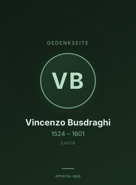 Gedenkportrait von Vincenzo Busdraghi
