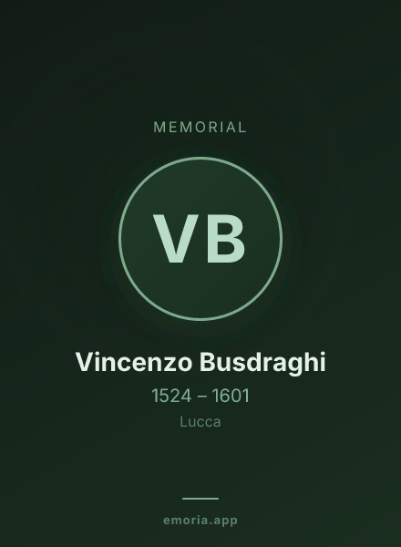 Memorial portrait of Vincenzo Busdraghi