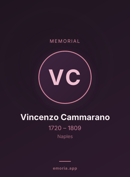 Memorial portrait of Vincenzo Cammarano