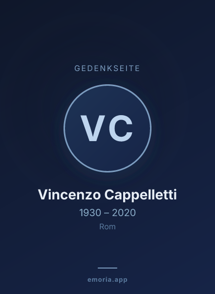 Gedenkportrait von Vincenzo Cappelletti