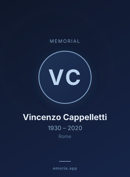 Memorial portrait of Vincenzo Cappelletti