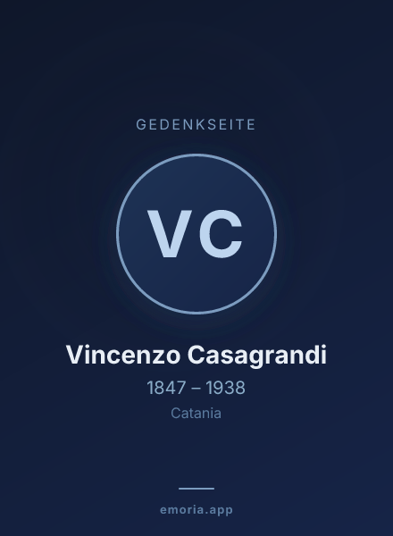Gedenkportrait von Vincenzo Casagrandi