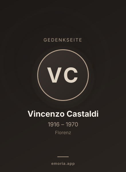 Gedenkportrait von Vincenzo Castaldi