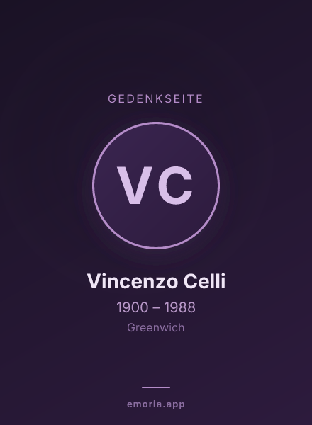 Gedenkportrait von Vincenzo Celli