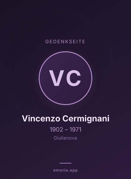 Gedenkportrait von Vincenzo Cermignani