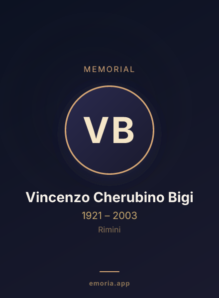 Memorial portrait of Vincenzo Cherubino Bigi