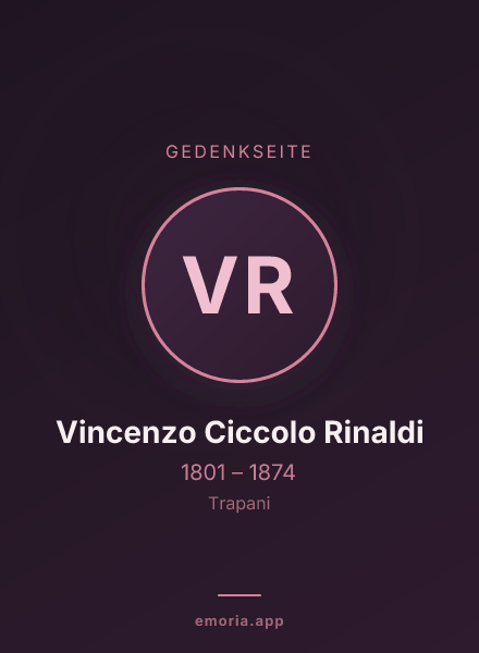 Gedenkportrait von Vincenzo Ciccolo Rinaldi