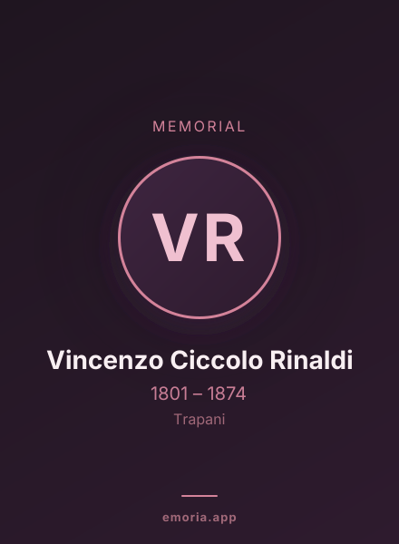 Memorial portrait of Vincenzo Ciccolo Rinaldi