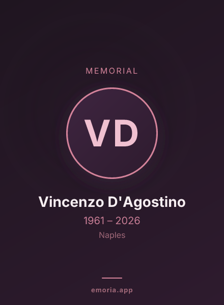 Memorial portrait of Vincenzo D'Agostino