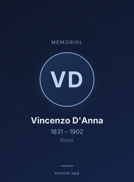 Memorial portrait of Vincenzo D'Anna