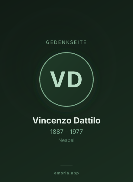 Gedenkportrait von Vincenzo Dattilo