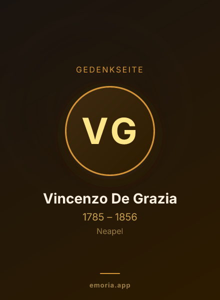Gedenkportrait von Vincenzo De Grazia