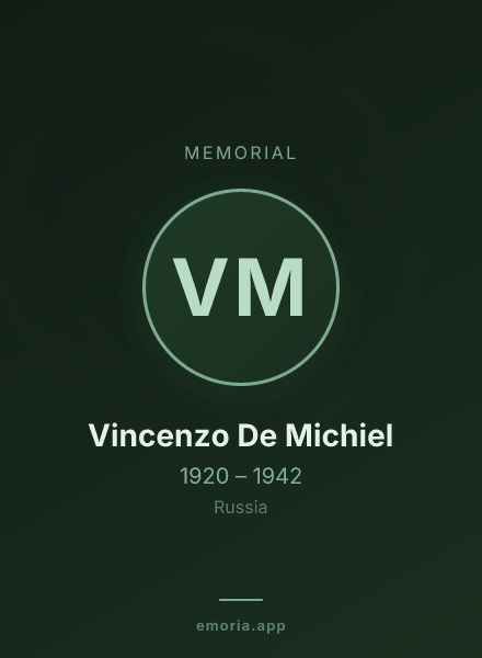 Memorial portrait of Vincenzo De Michiel