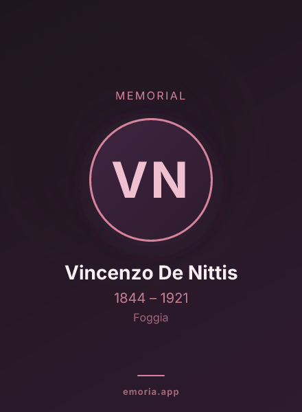 Memorial portrait of Vincenzo De Nittis