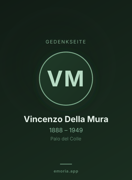 Gedenkportrait von Vincenzo Della Mura