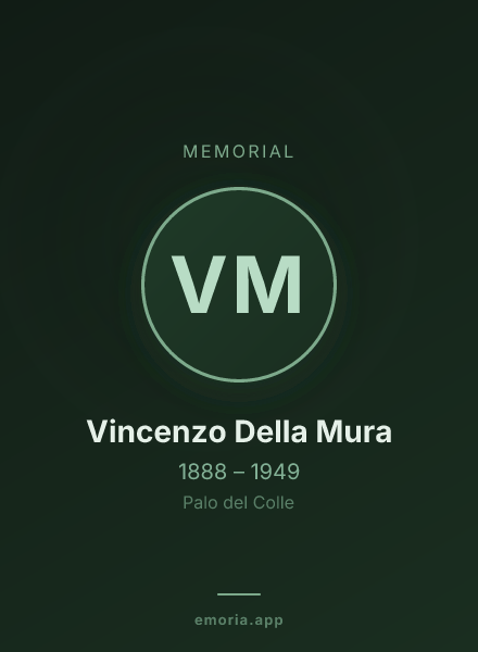 Memorial portrait of Vincenzo Della Mura