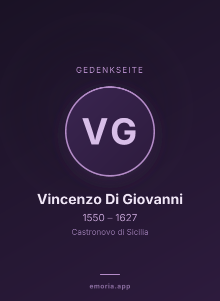 Gedenkportrait von Vincenzo Di Giovanni