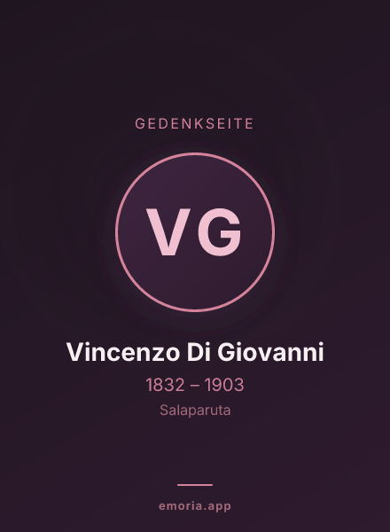 Gedenkportrait von Vincenzo Di Giovanni