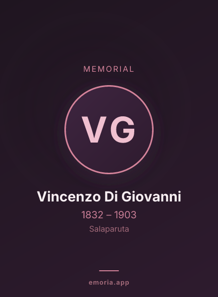 Memorial portrait of Vincenzo Di Giovanni