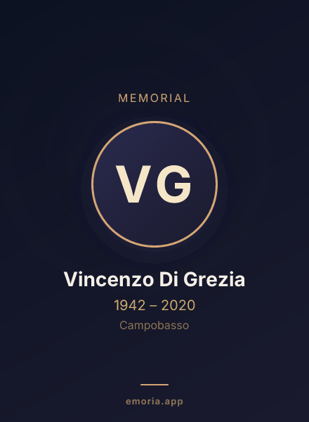 Memorial portrait of Vincenzo Di Grezia