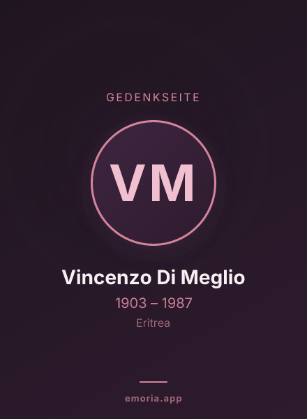 Gedenkportrait von Vincenzo Di Meglio